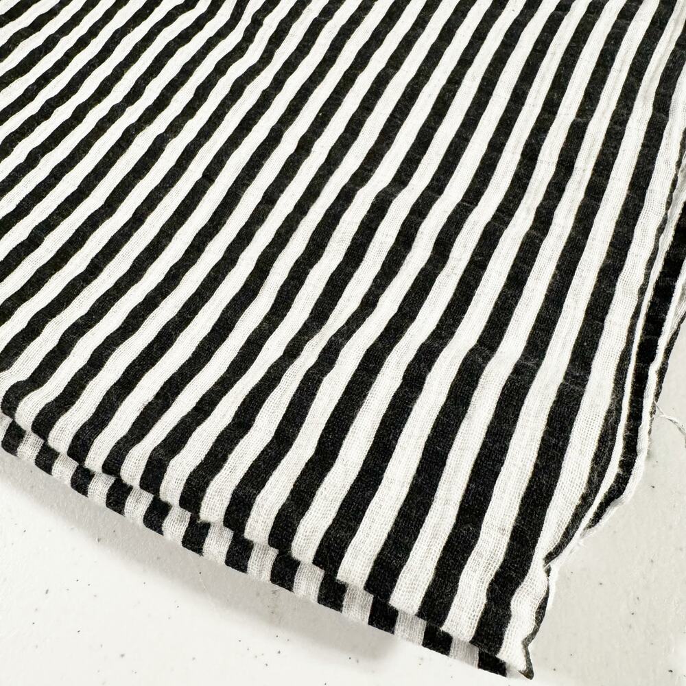Modern Burlap Organic Cotton Muslin Swaddle Receiving blanket‎ Monochrome Stripe